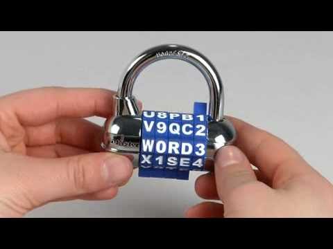 1534D Set Your Own WORD Combination Dial Padlock – Master Lock Store