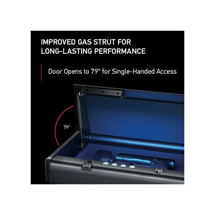 QAP2BLX XL Quick Access Biometric Pistol Safe with Lights