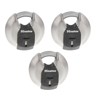 Magnum® Stainless Steel Discus Padlock M40X Series, 2-Pack & 3-Pack available