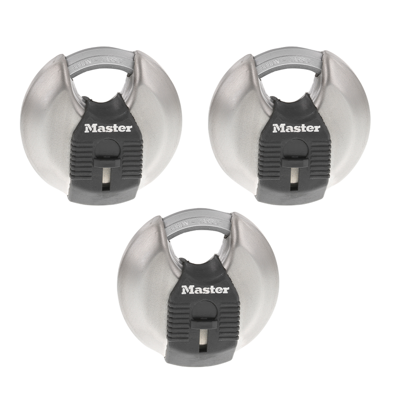 Magnum® Stainless Steel Discus Padlock M40X Series, 2-Pack & 3-Pack available